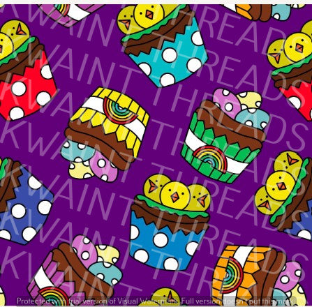 Fabric Mama Easter Egg Basket Fabric On Demand Pre Order