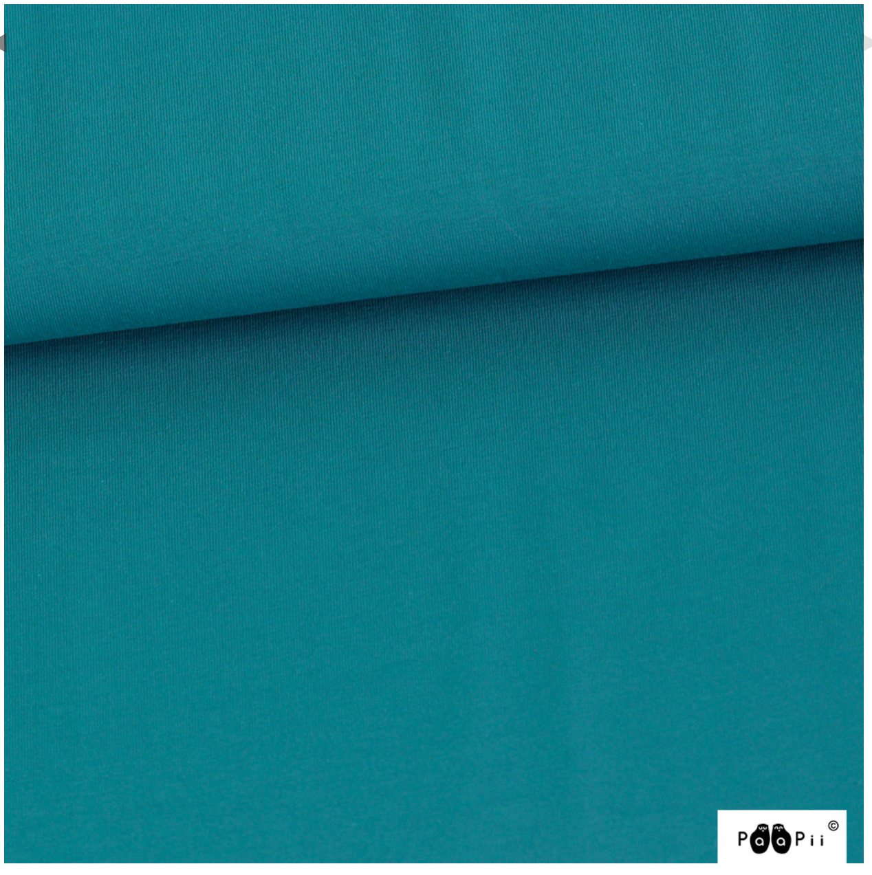 PaaPii Petrol Blue Solid Organic French Terry