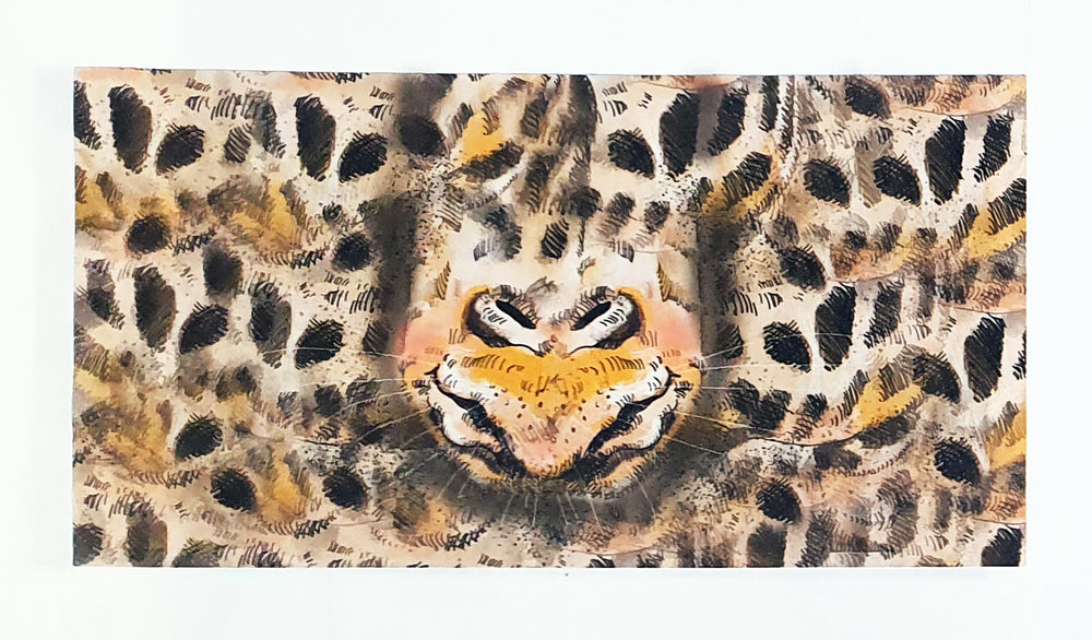 Lillestoff Giraffe Face Animal Face Mask Organic Cotton Face Mask Panel