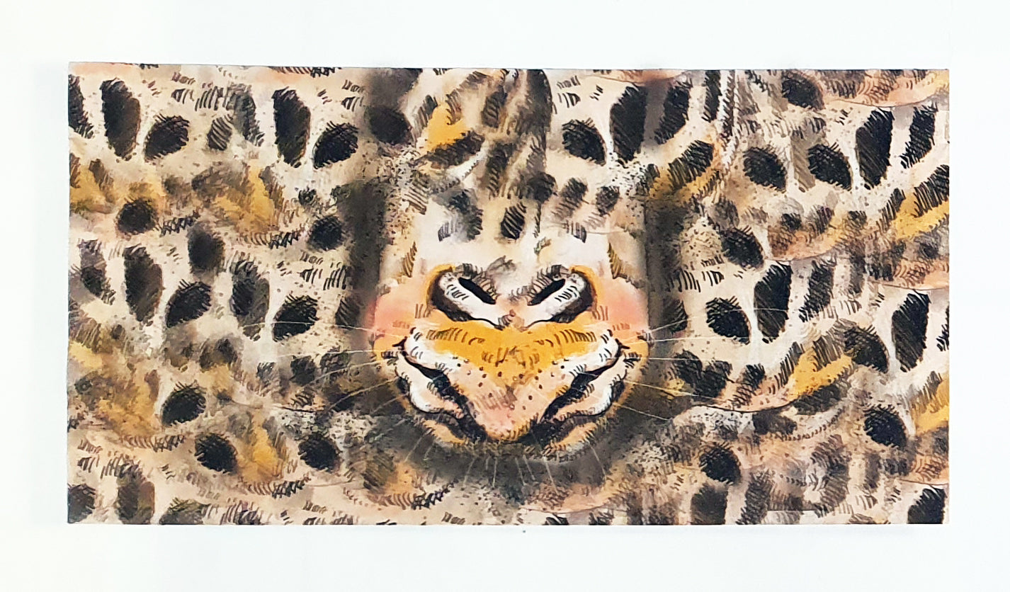 Lillestoff Giraffe Face Animal Face Mask Organic Cotton Face Mask Panel
