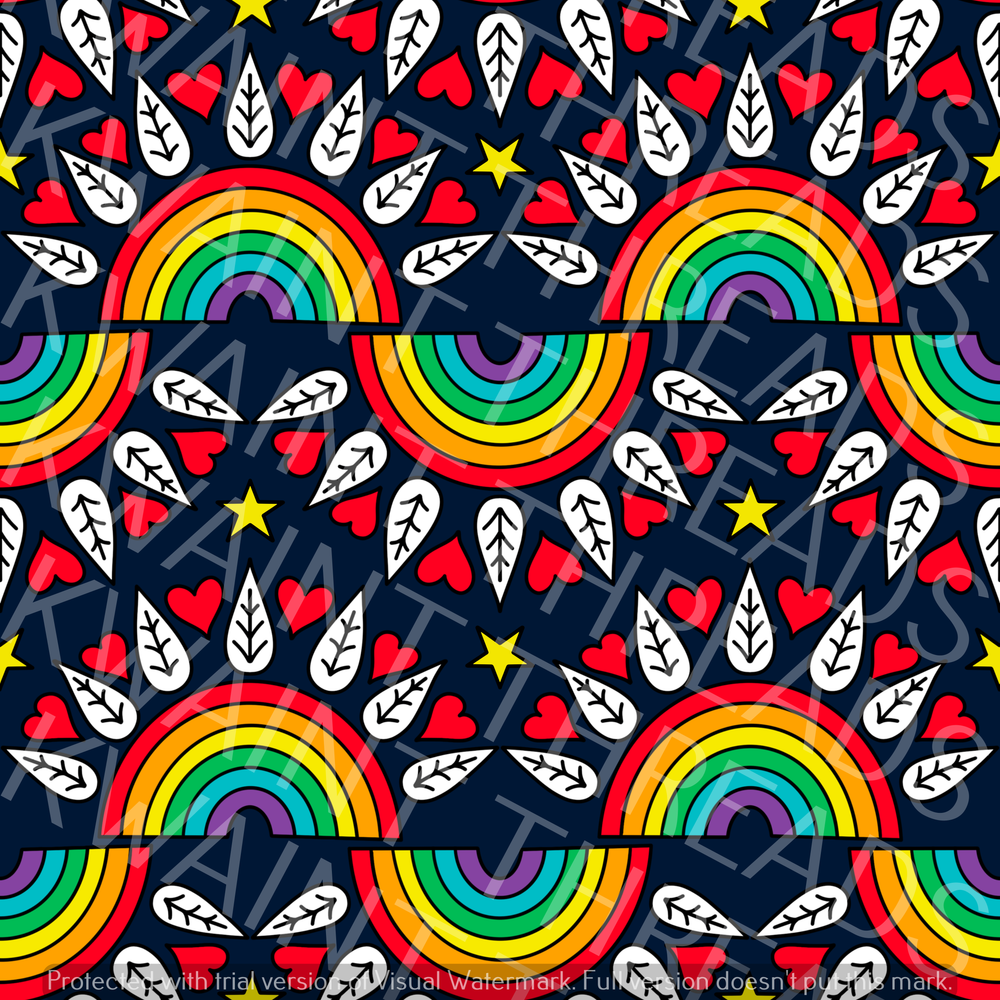 Fabric Mama Scandi Rainbows Fabric On Demand Pre Order