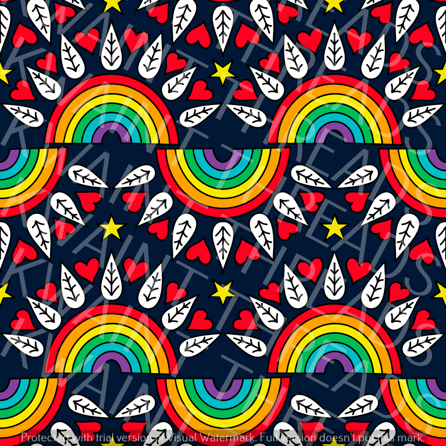 Fabric Mama Scandi Rainbows Fabric On Demand Pre Order