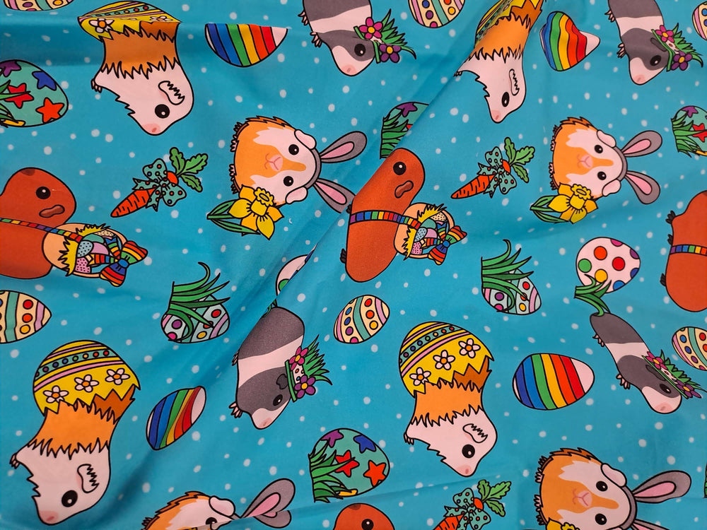 FM Piggles on Parade Easter Poplin