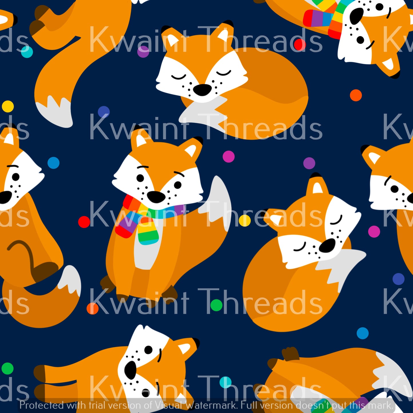 Fabric Mama Winter Foxes
