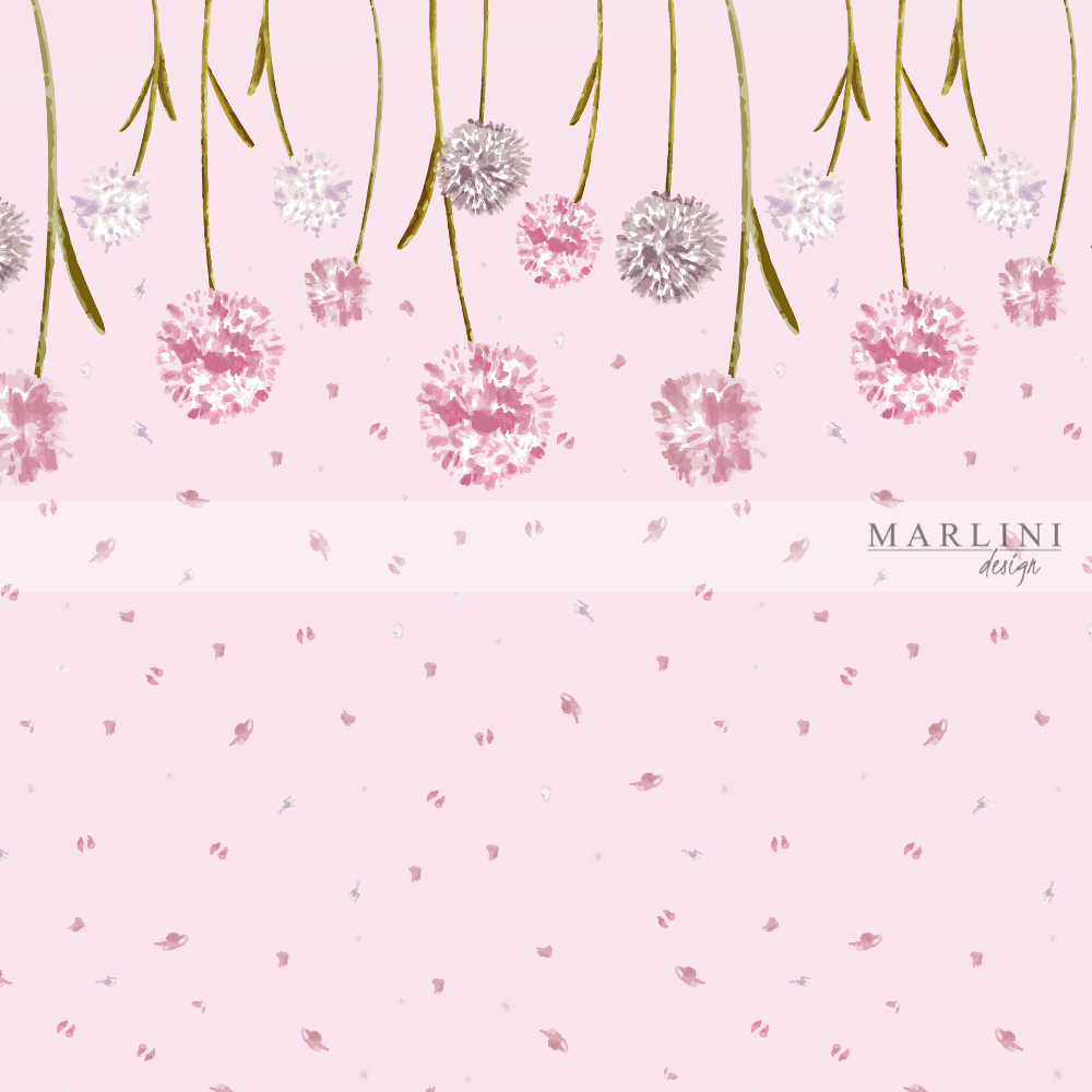 
                      
                        Marlini Dandelion Beauty Rose Border Print
                      
                    