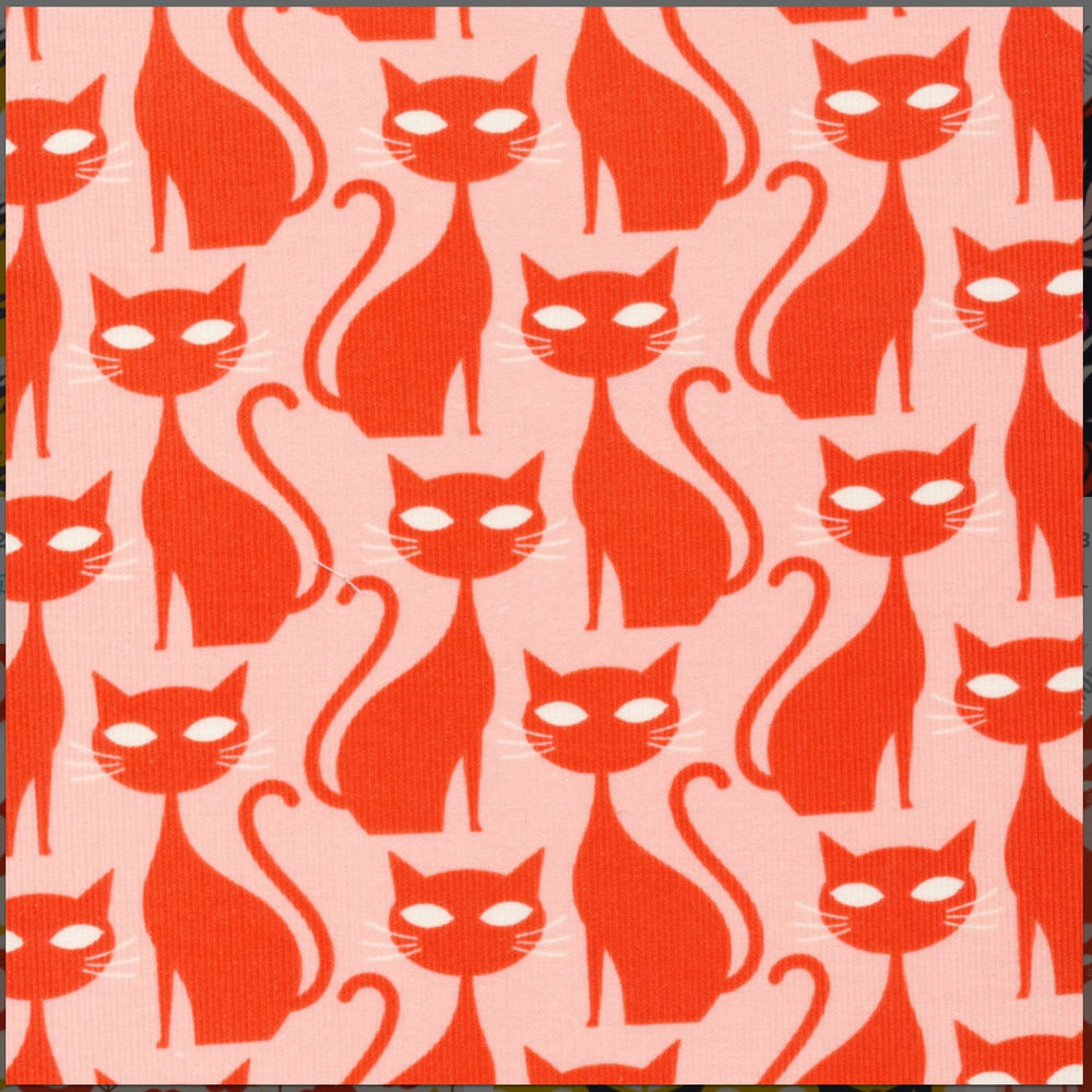 Cloud 9 Orange Tabby Cat Organic Corduroy A Walk Remembered Kate Rhees