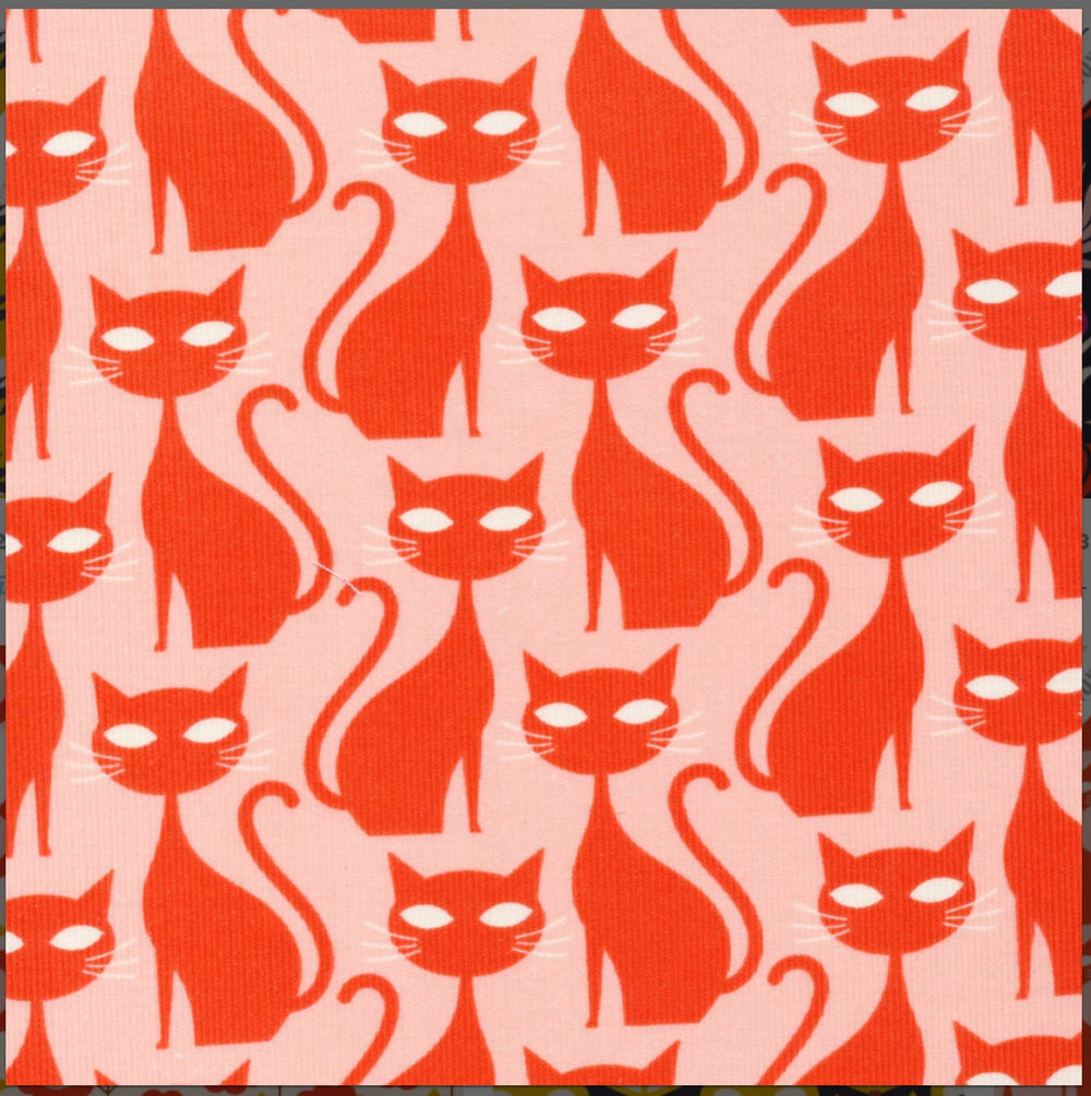 Cloud 9 Orange Tabby Cat Organic Corduroy A Walk Remembered Kate Rhees