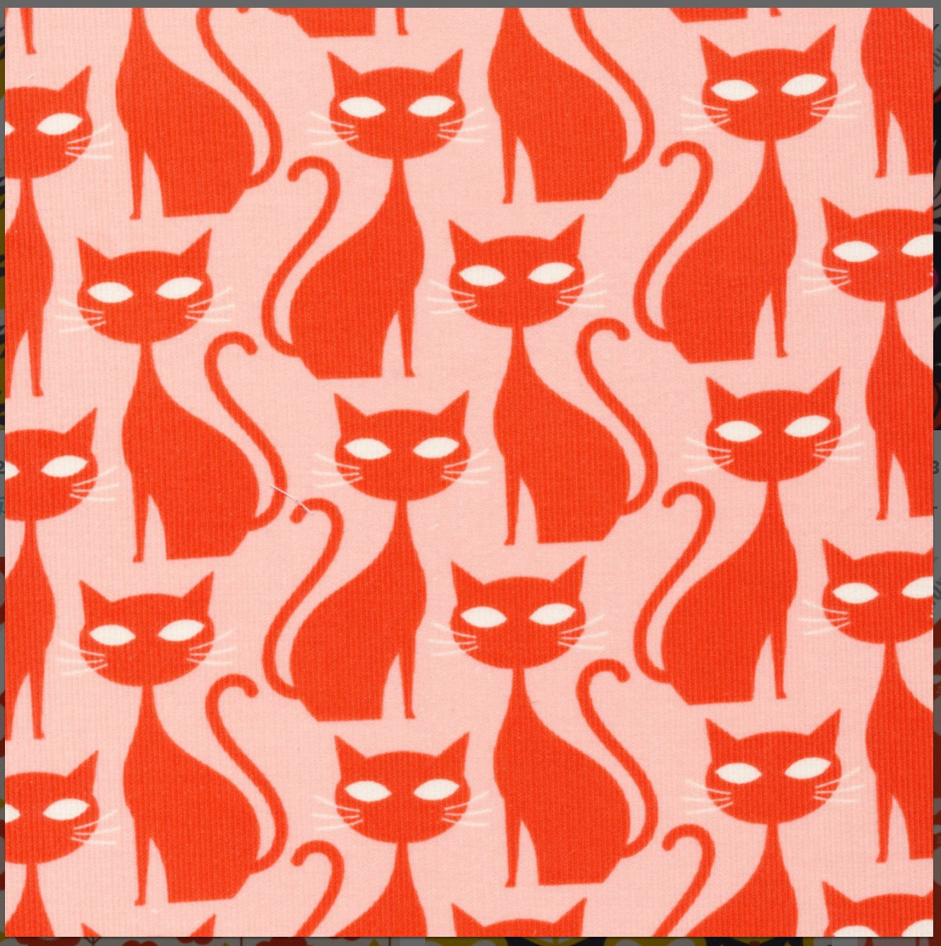 Cloud 9 Orange Tabby Cat Organic Corduroy A Walk Remembered Kate Rhees