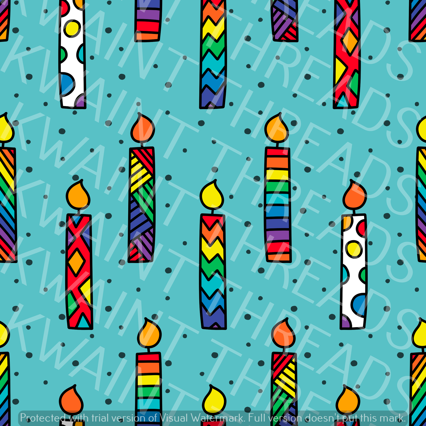 Fabric Mama How Many Candles Fabric On Demand Pre Order