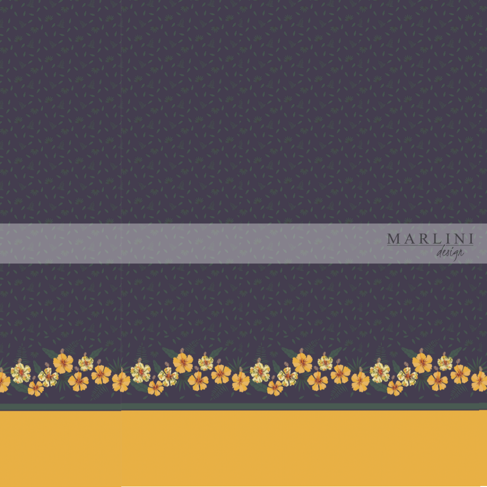 
                      
                        Marlini Hibiscus Yellow Border Print
                      
                    
