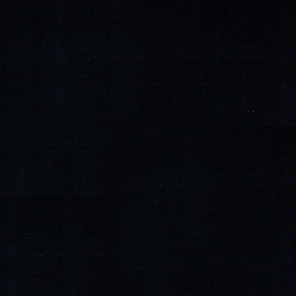 Euro Knit Black Solid Organic Cotton Elastane Jersey Fabric GOTS