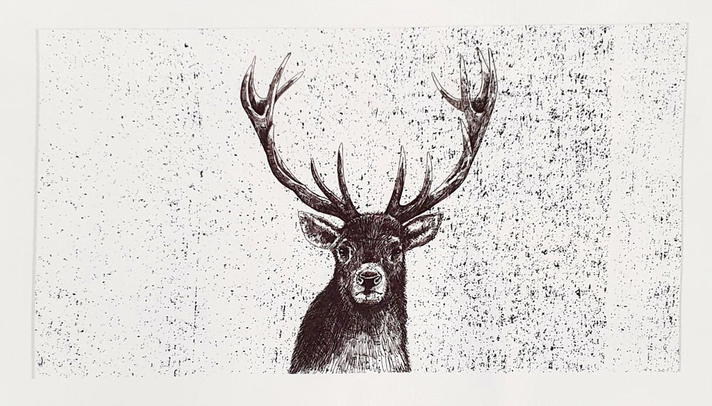 Lillestoff Sketched Elk Non Medical Face Mask Organic Cotton Face Mask