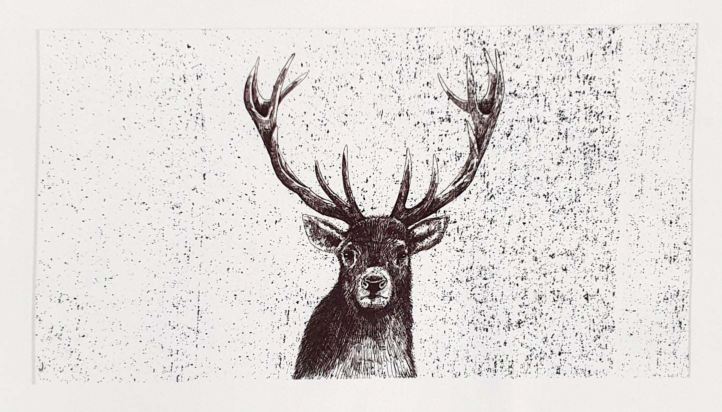 Lillestoff Sketched Elk Non Medical Face Mask Organic Cotton Face Mask