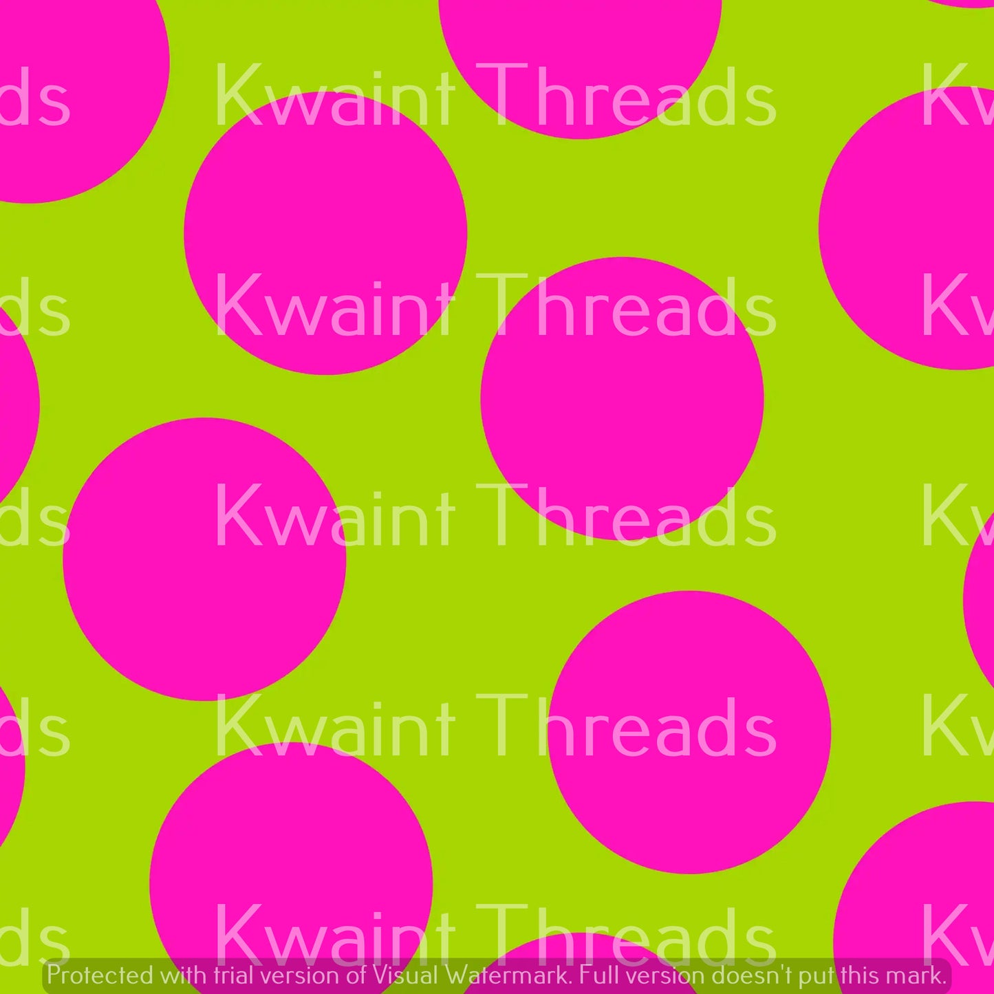 SuzzInColour Big Spots Pink Lime Preorder