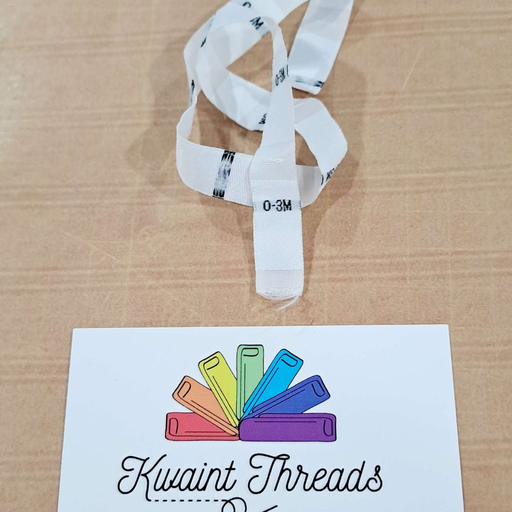 
                      
                        White Size Labels Sizes NB to 24 Months Clothing Tags Sizes Tags
                      
                    