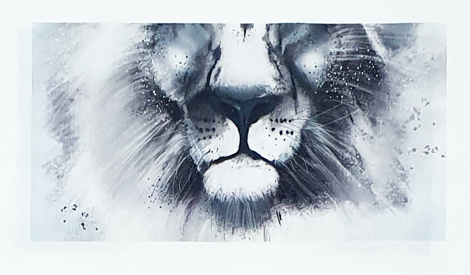 Lillestoff Lion Face Animal Face Mask Organic Cotton Face Mask Panel