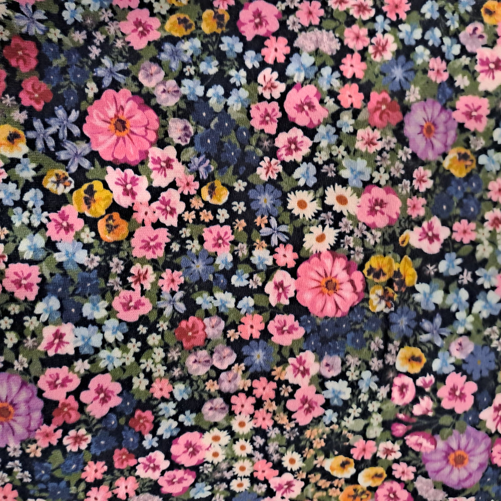 Kwaint Tiny Flowers 100% Cotton French Terry