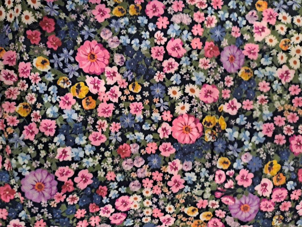 Kwaint Tiny Flowers 100% Cotton French Terry