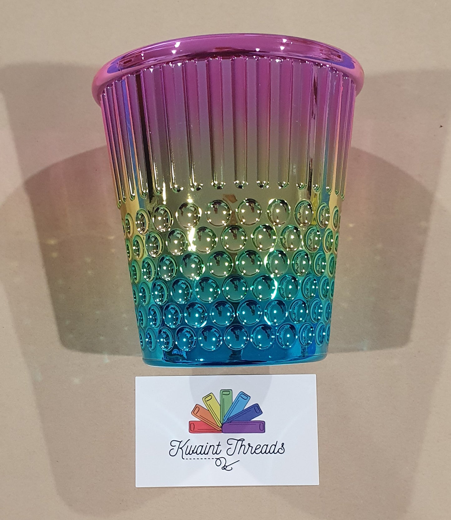 Rainbow Thimble Tin Sewing Accessories Storage Tin Table Pen Holder Tin