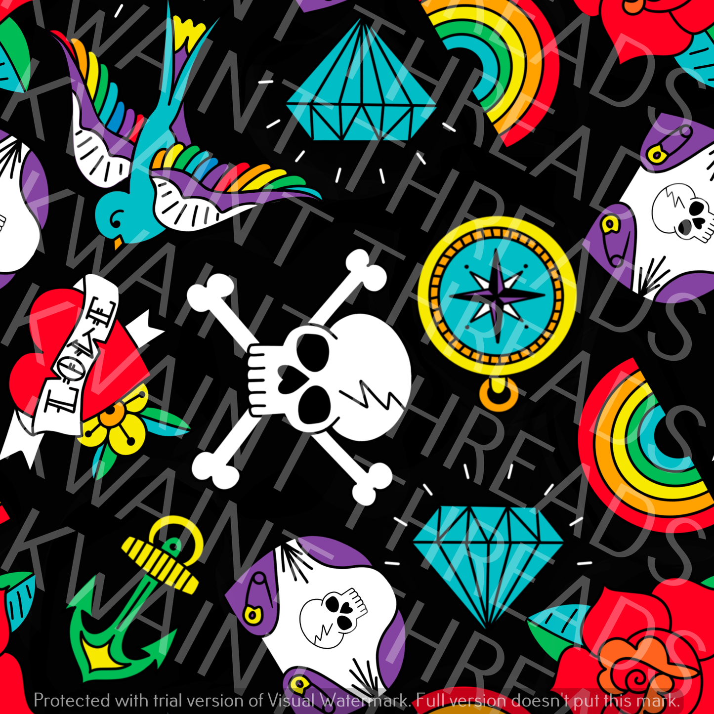 Fabric Mama T is for Tatt Baby Edition Fabric On Demand Pre Order
