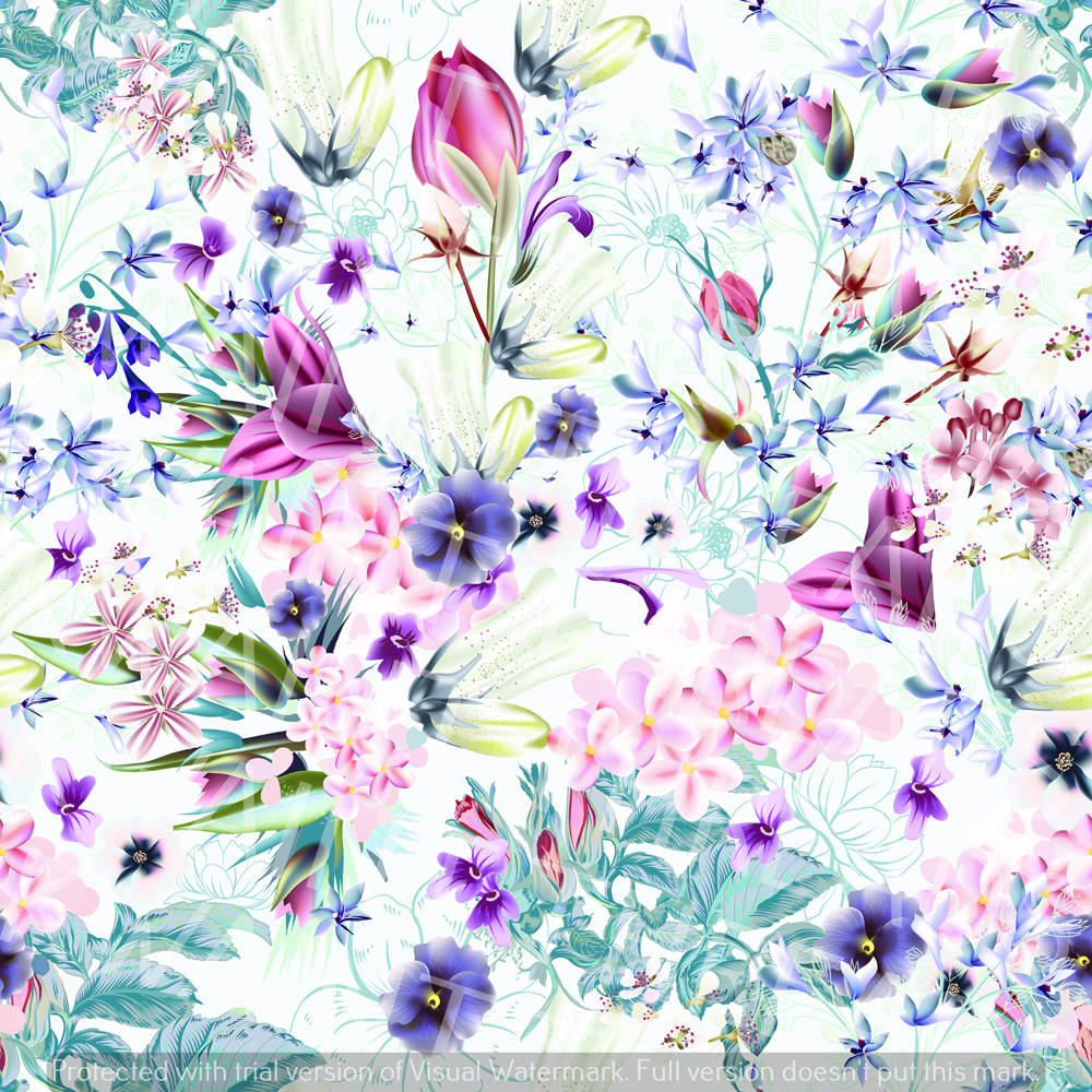 Soft Pastel Flowers Pre order Floral fabric bouquet of flowers
