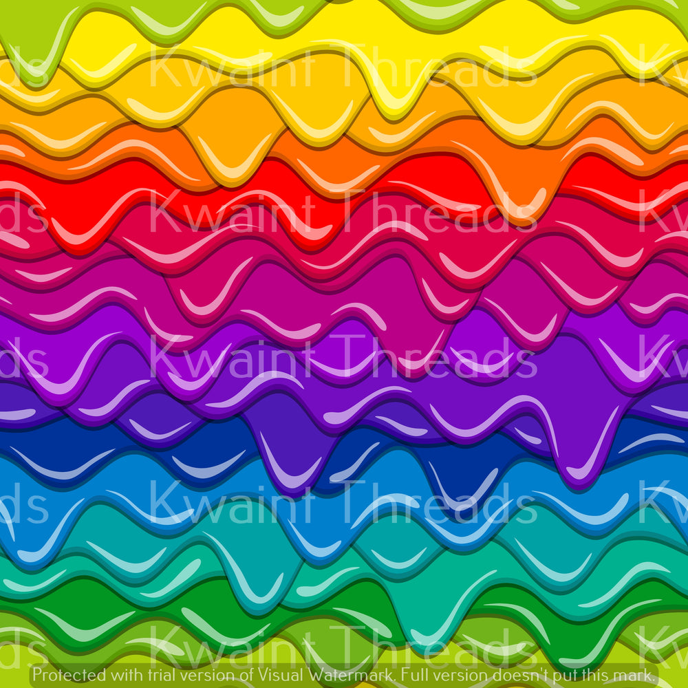 Kwaint Rainbow Icing Layers Preorder On Demand Printed