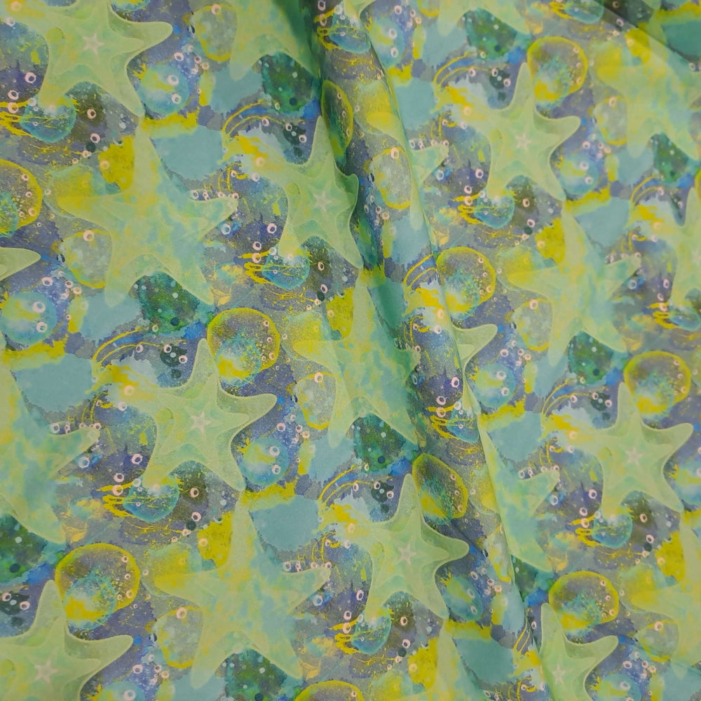 Magikel Seafoam Star Fish Poplin