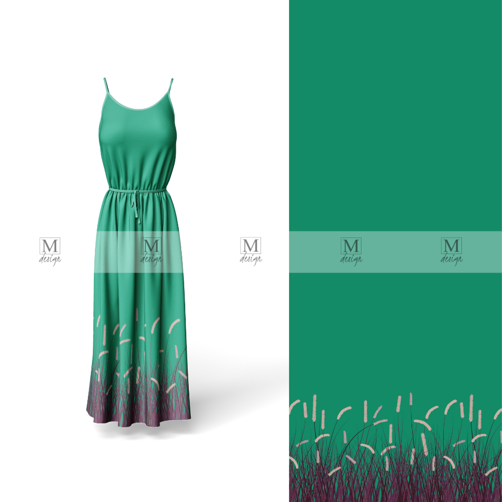 
                      
                        Marlini Wavy Grass Purple Border Print
                      
                    