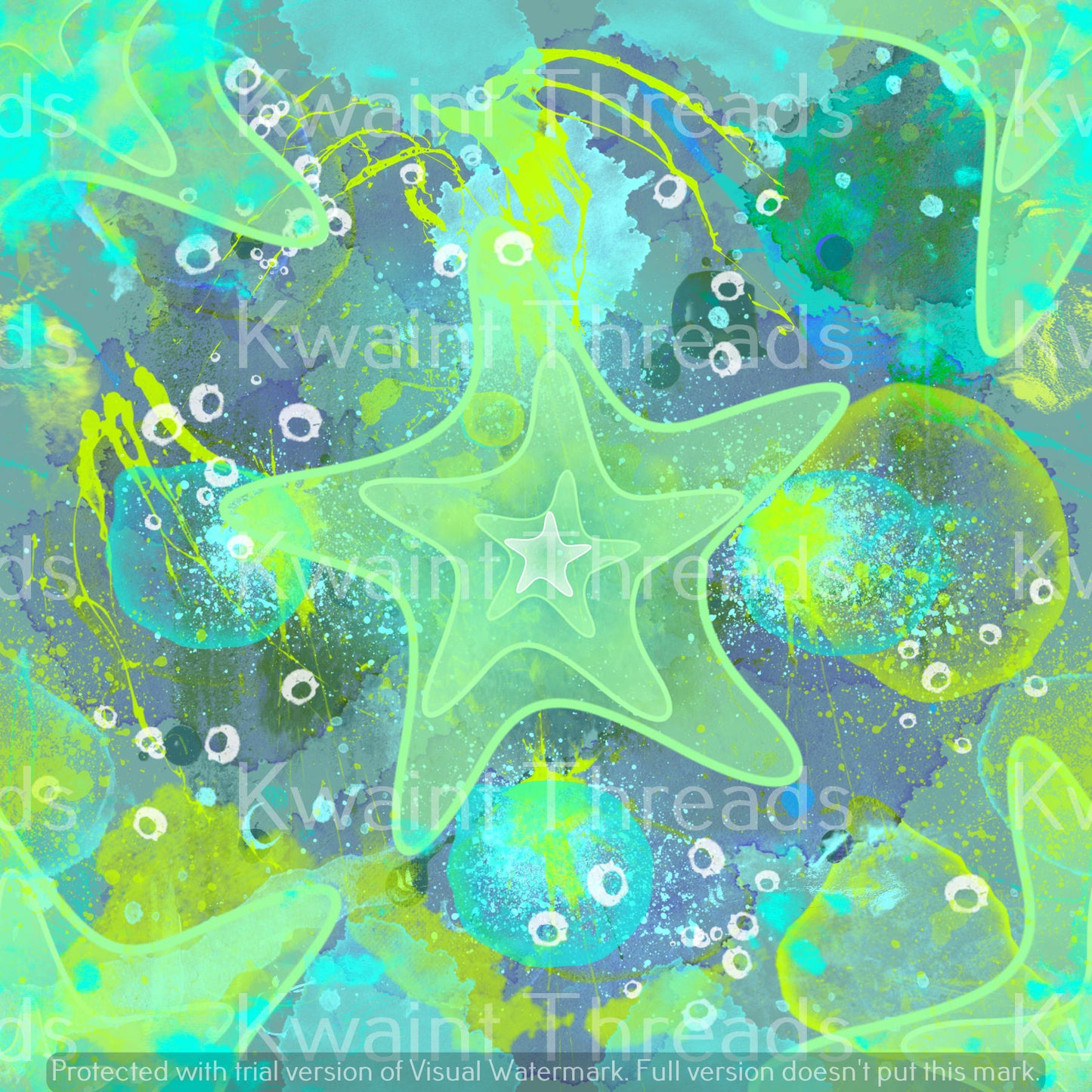 Magikel Star Fish in Sea Foam Artist Print Pre Order