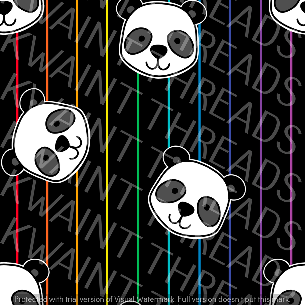 Fabric Mama Panda Pop Panda Fabric On Demand Pre Order