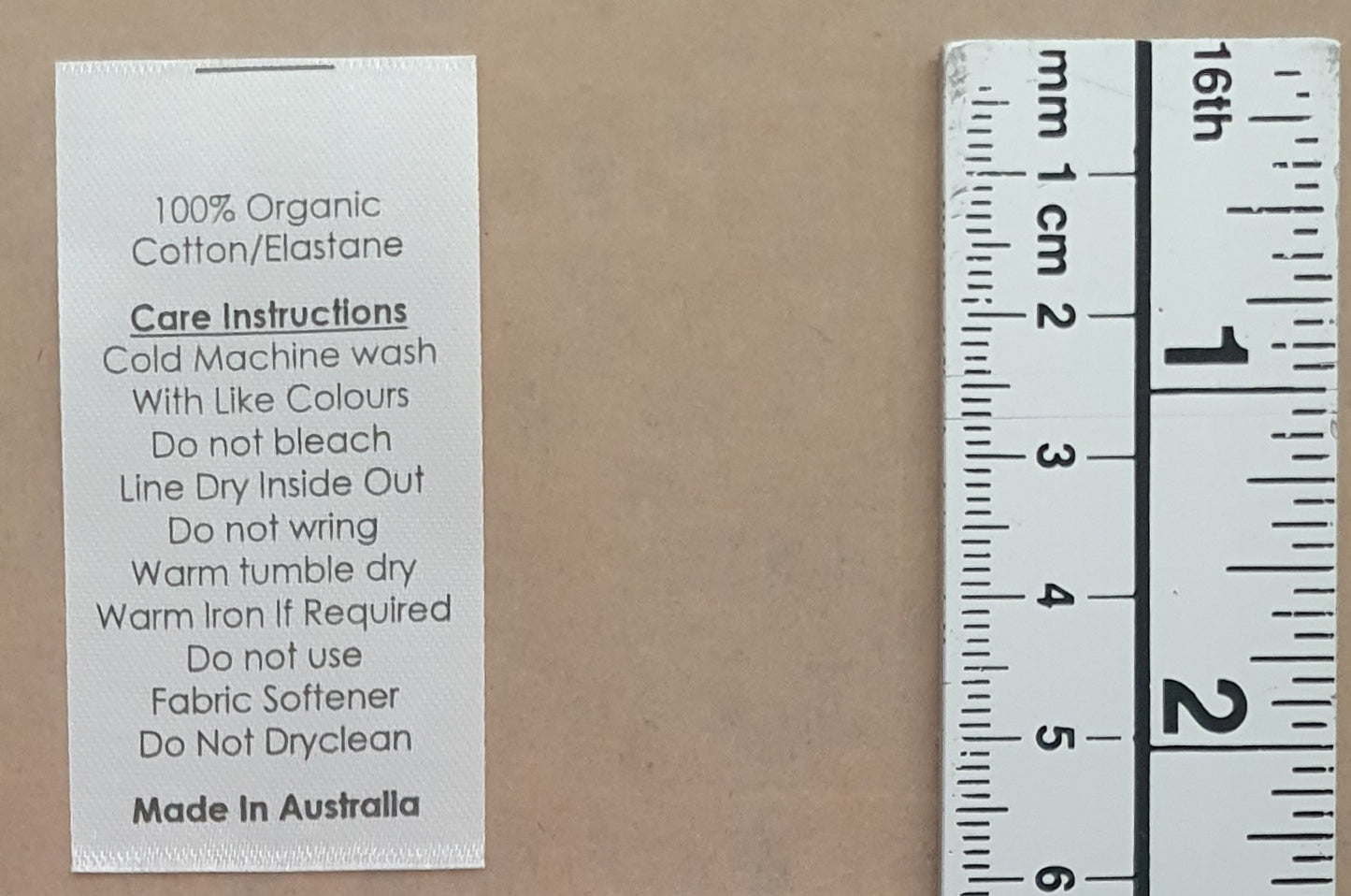 Kwaint Labels 100 Pack Organic Cotton Lycra Care Labels Clothing Labels S