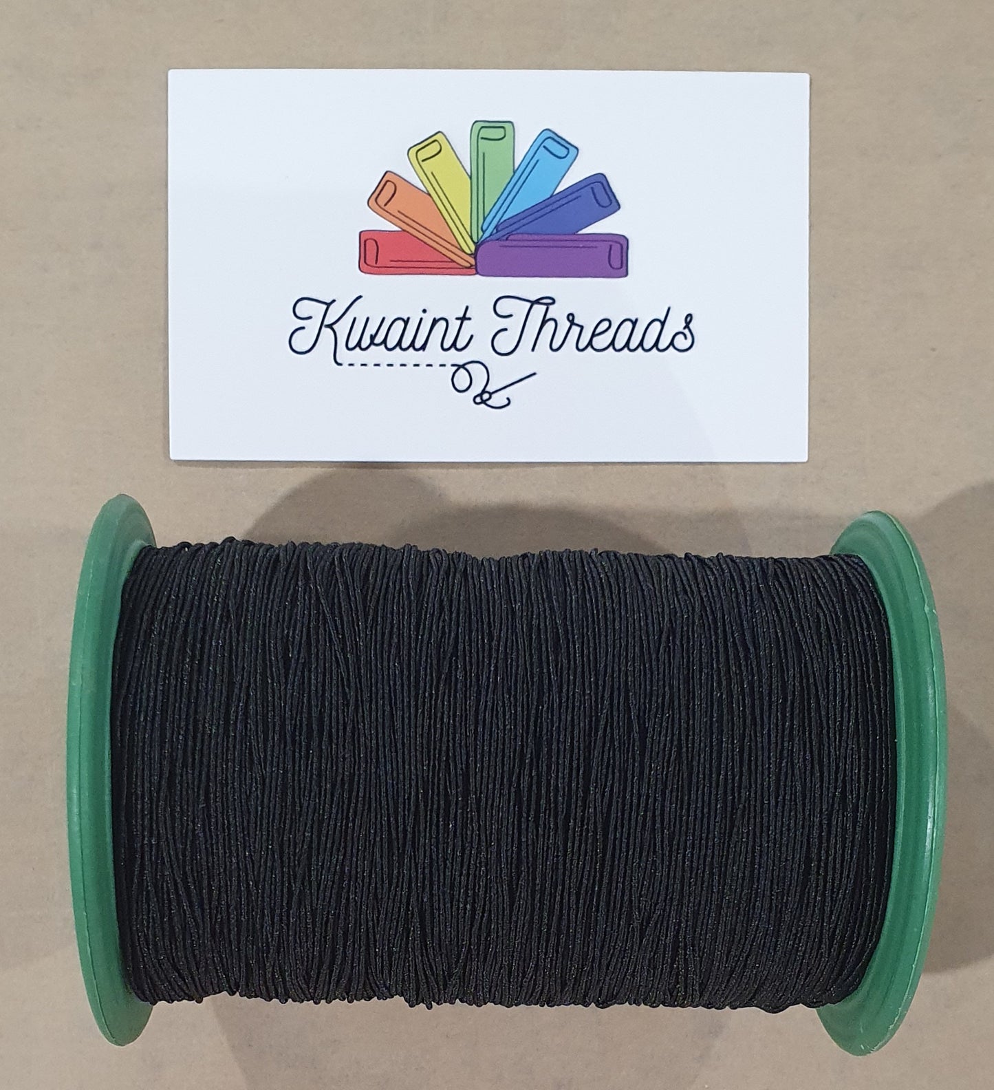 Shirring Elastic Bulk .5mm Black shirring stretch thread