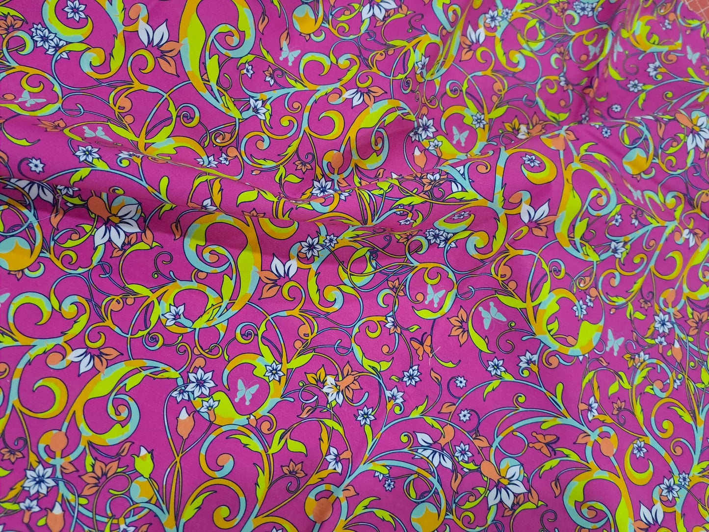 Magikel Pink Filigree Poplin