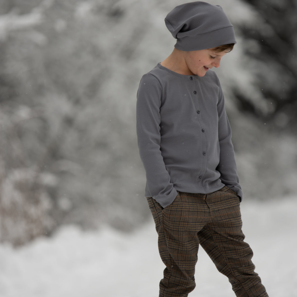 
                      
                        Lillestoff Grey Ribbed Jersey Light Knitted Jersey
                      
                    