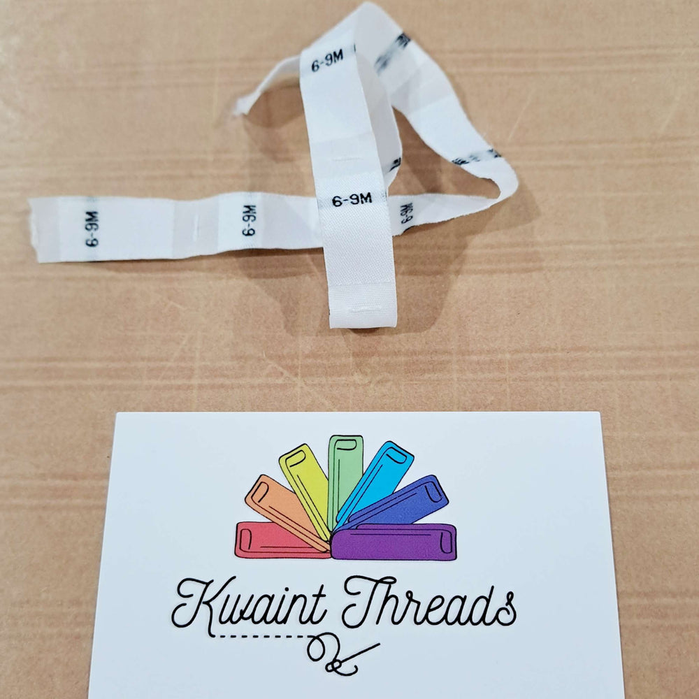 
                      
                        White Size Labels Sizes NB to 24 Months Clothing Tags Sizes Tags
                      
                    