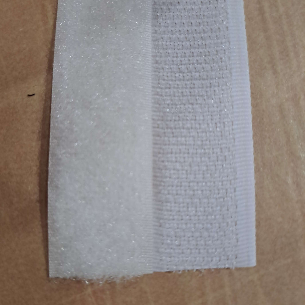 20mm White Hook and Loop Tape