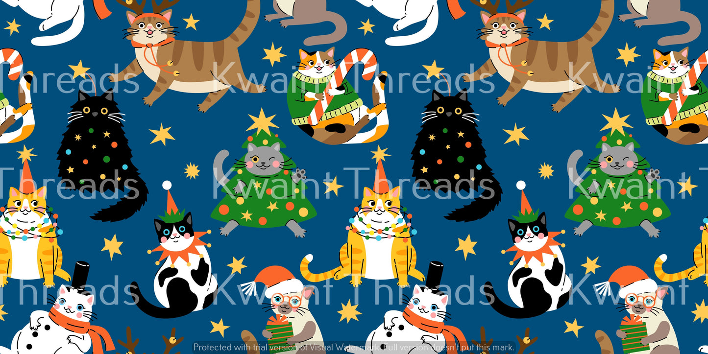 Kwaint Christmas Kitty Cats