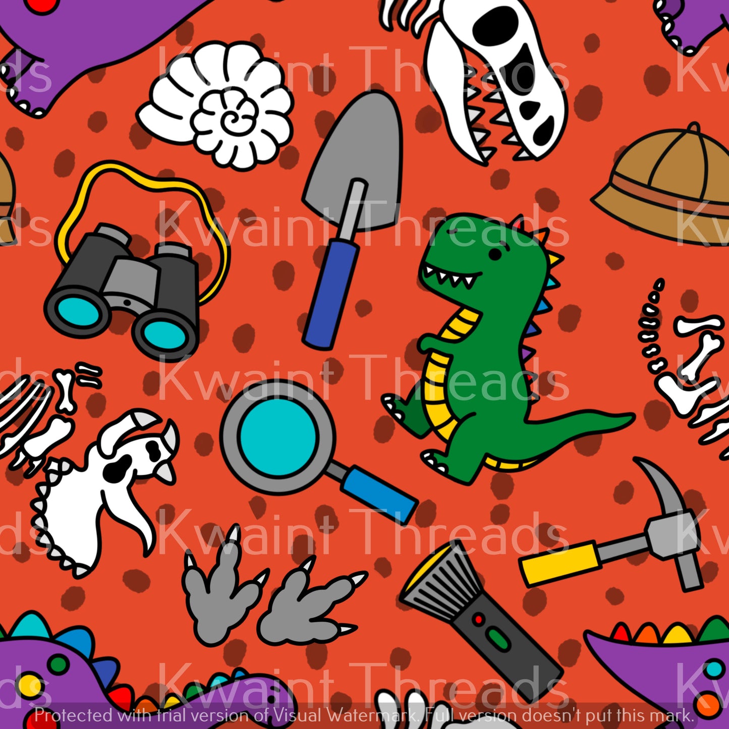 Fabric Mama Dino Dig Dinosaurs On Demand Pre Order