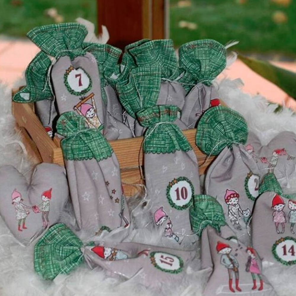 Lillestoff Susalabim's Advent Calendar Green Susalabims Adventskalender Grun