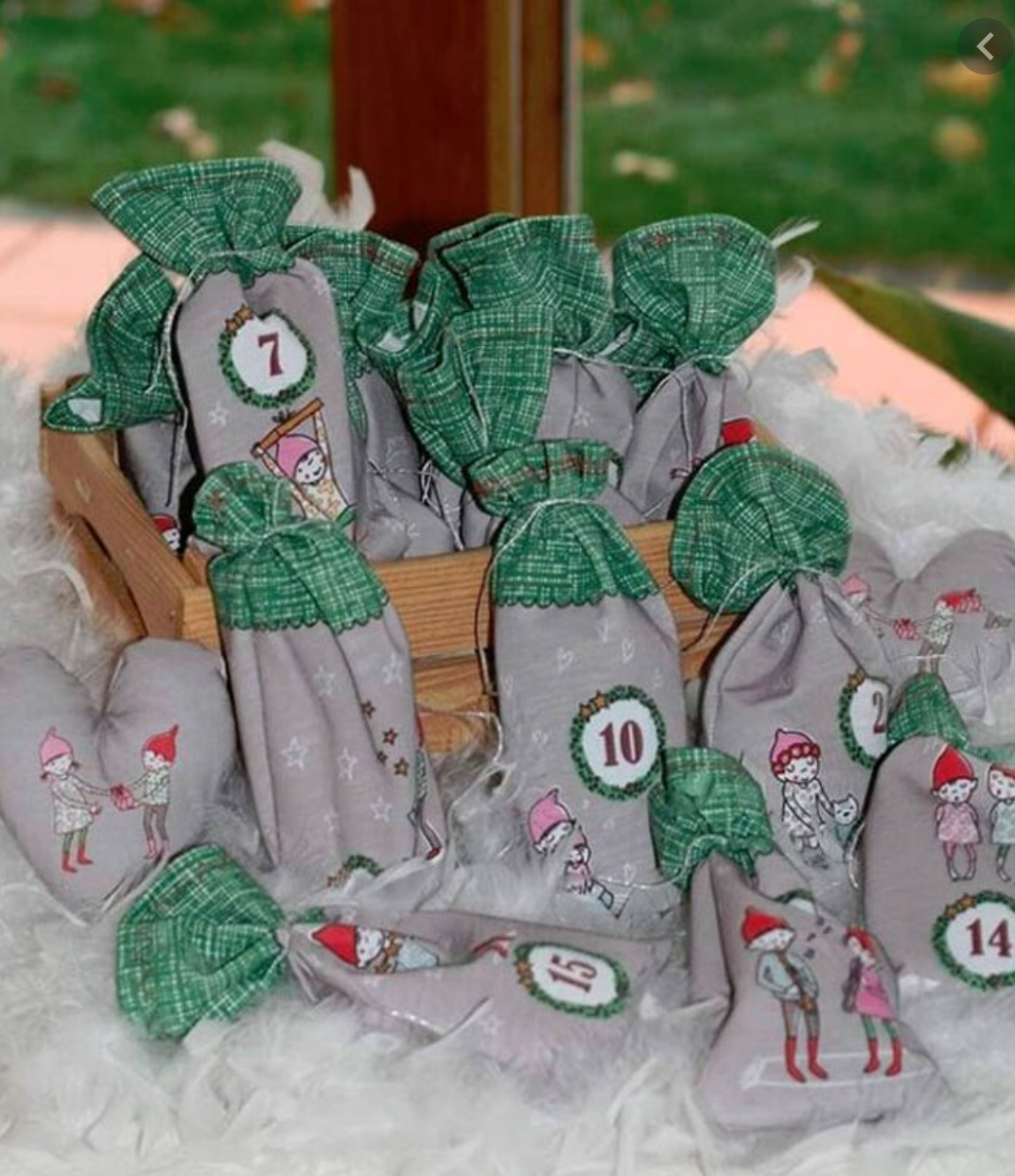 Lillestoff Susalabim's Advent Calendar Green Susalabims Adventskalender Grun