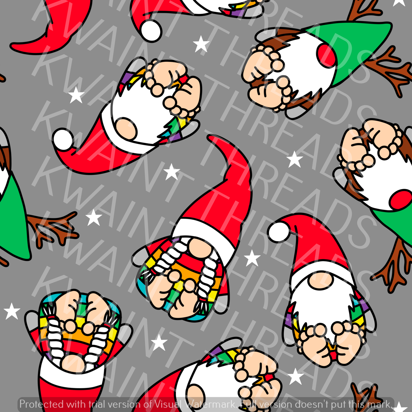 Fabric Mama Gonks Christmas Fabric On Demand Pre Order