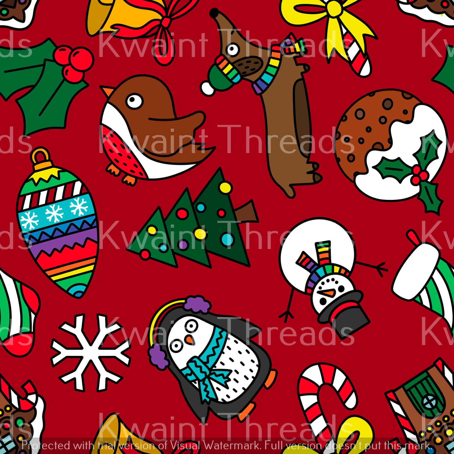 Fabric Mama Jolly Jumble Christmas On Demand Pre Order