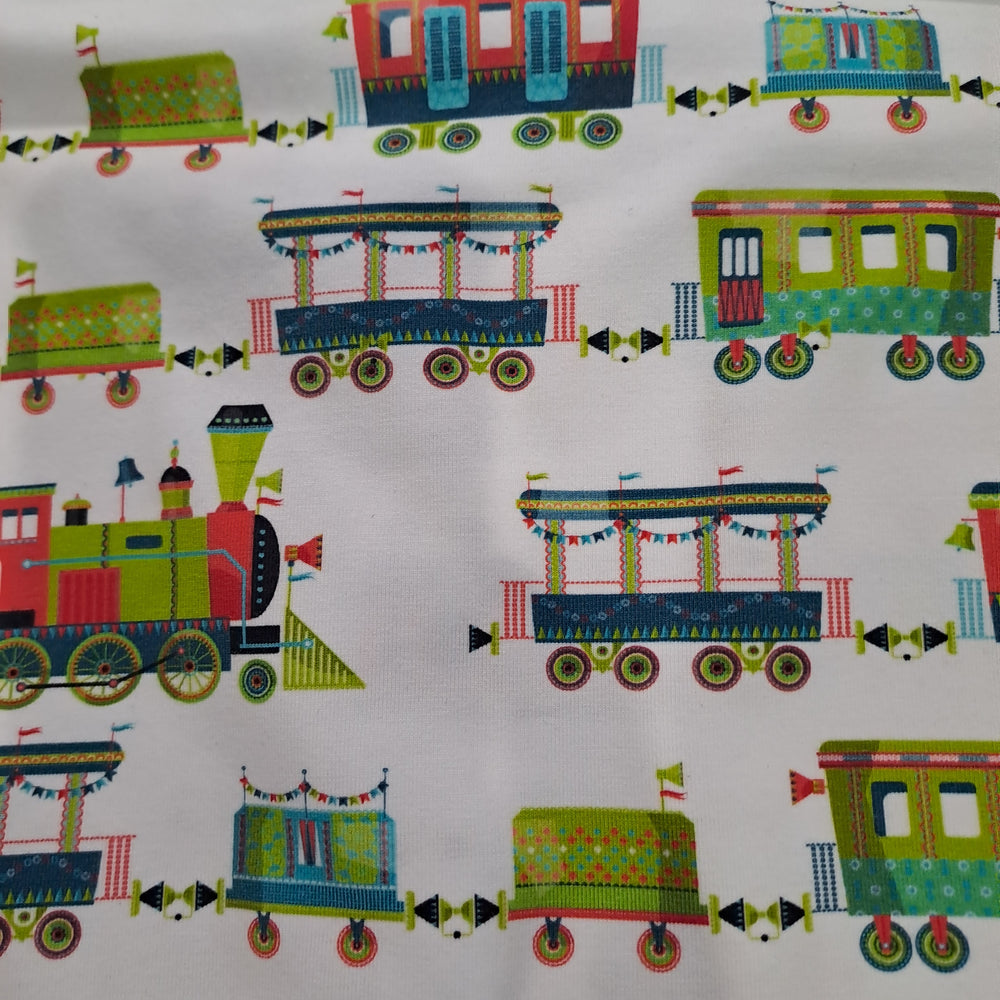 Kwaint Trains 180gsm Cotton Lycra