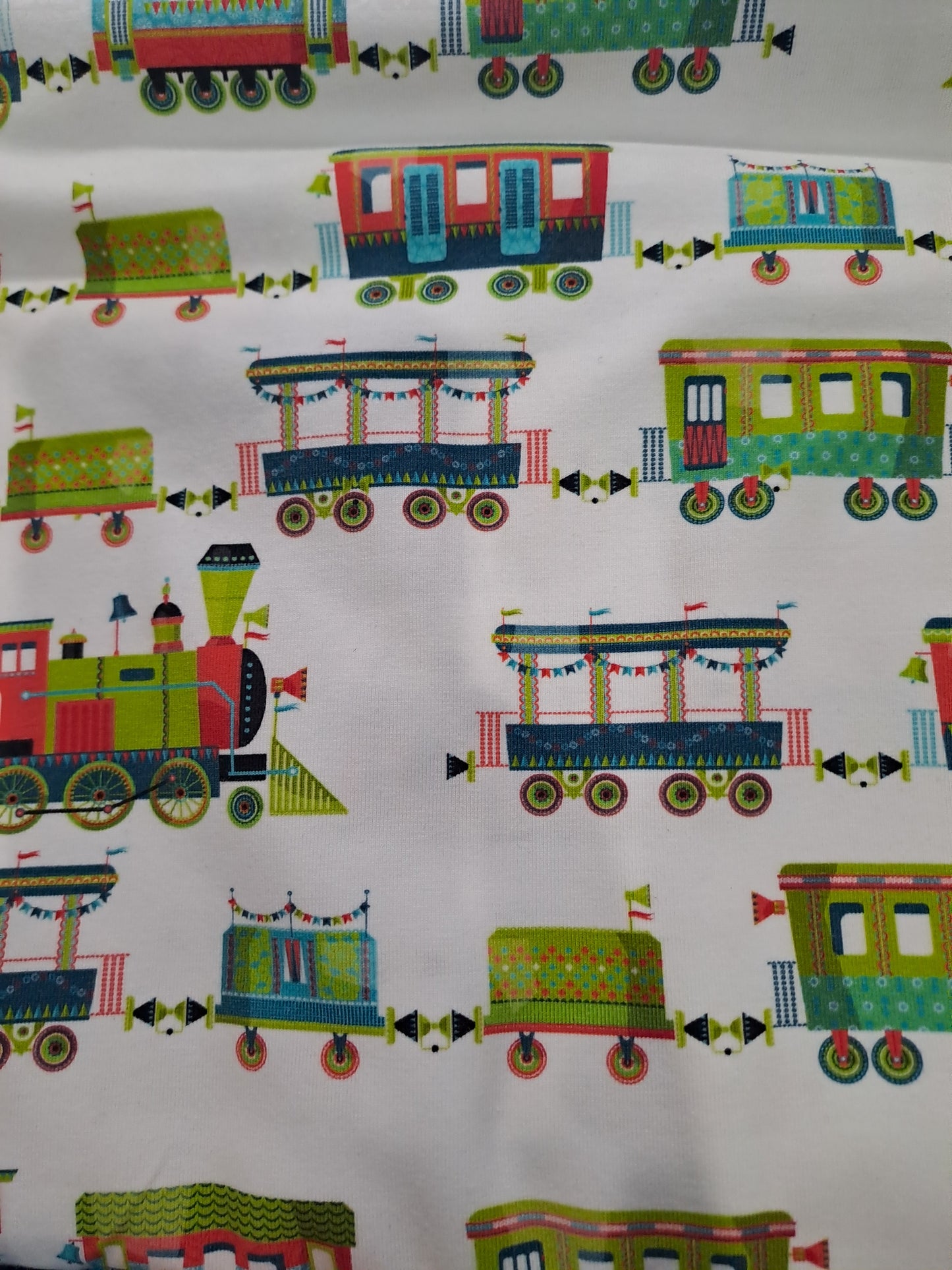 Kwaint Trains 180gsm Cotton Lycra