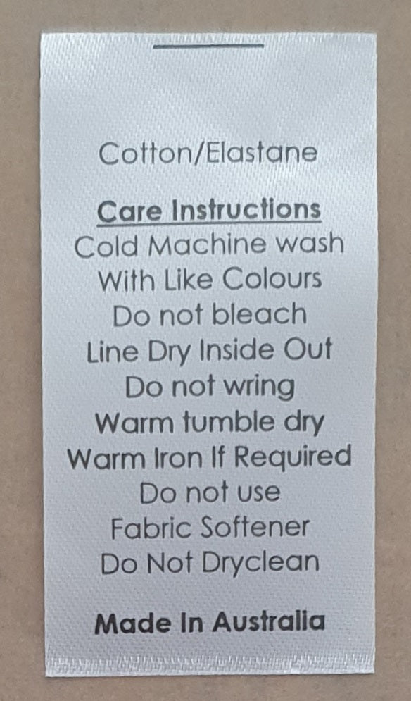 Kwaint Labels 25 Pack Cotton Lycra Care Labels Clothing Labels Clothing Tags