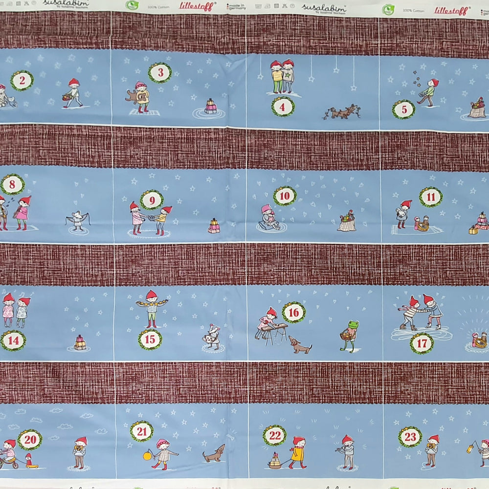 Lillestoff Susalabim's Advent Calendar Brown Susalabims Adventskalender Braun