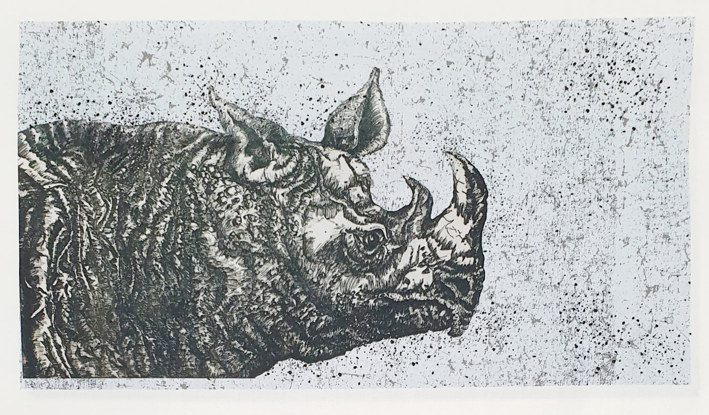 Lillestoff Sketched Rhino Non Medical Face Mask Organic Cotton Face Mask
