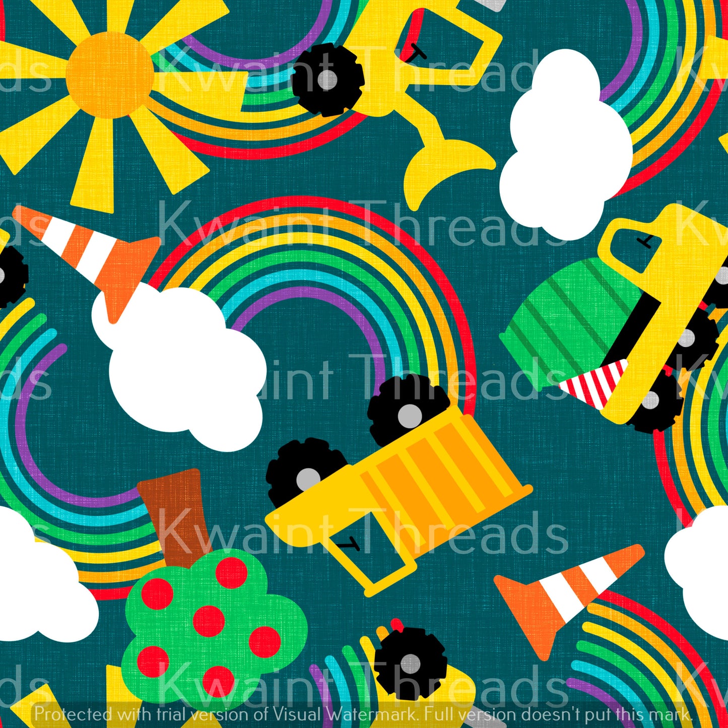 Fabric Mama Keep Diggin Diggers On Demand Pre Order