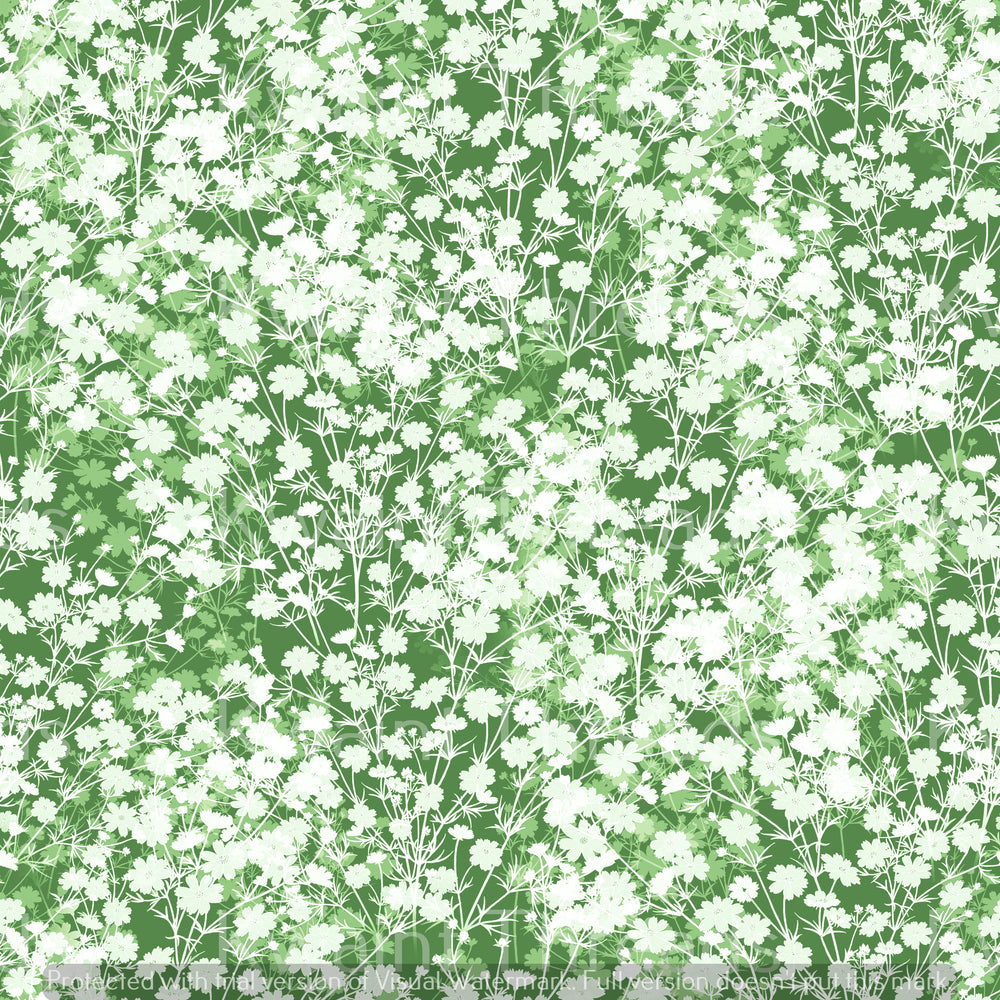 Magikel Pretty Ditzy White Clover Green Artist Print Pre Order