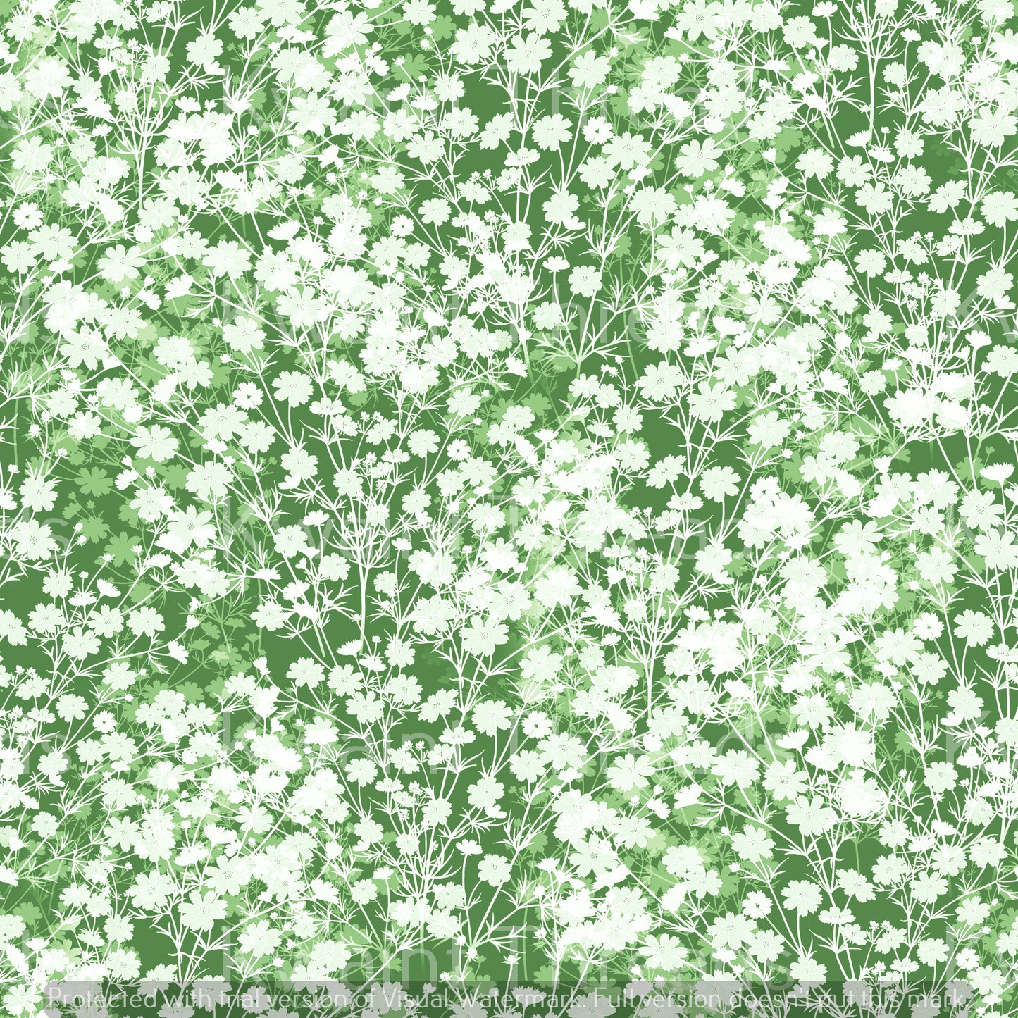 Magikel Pretty Ditzy White Clover Green Artist Print Pre Order